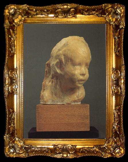 framed  Medardo Rosso Bust of Oskar Ruben Rothschild, ta009-2